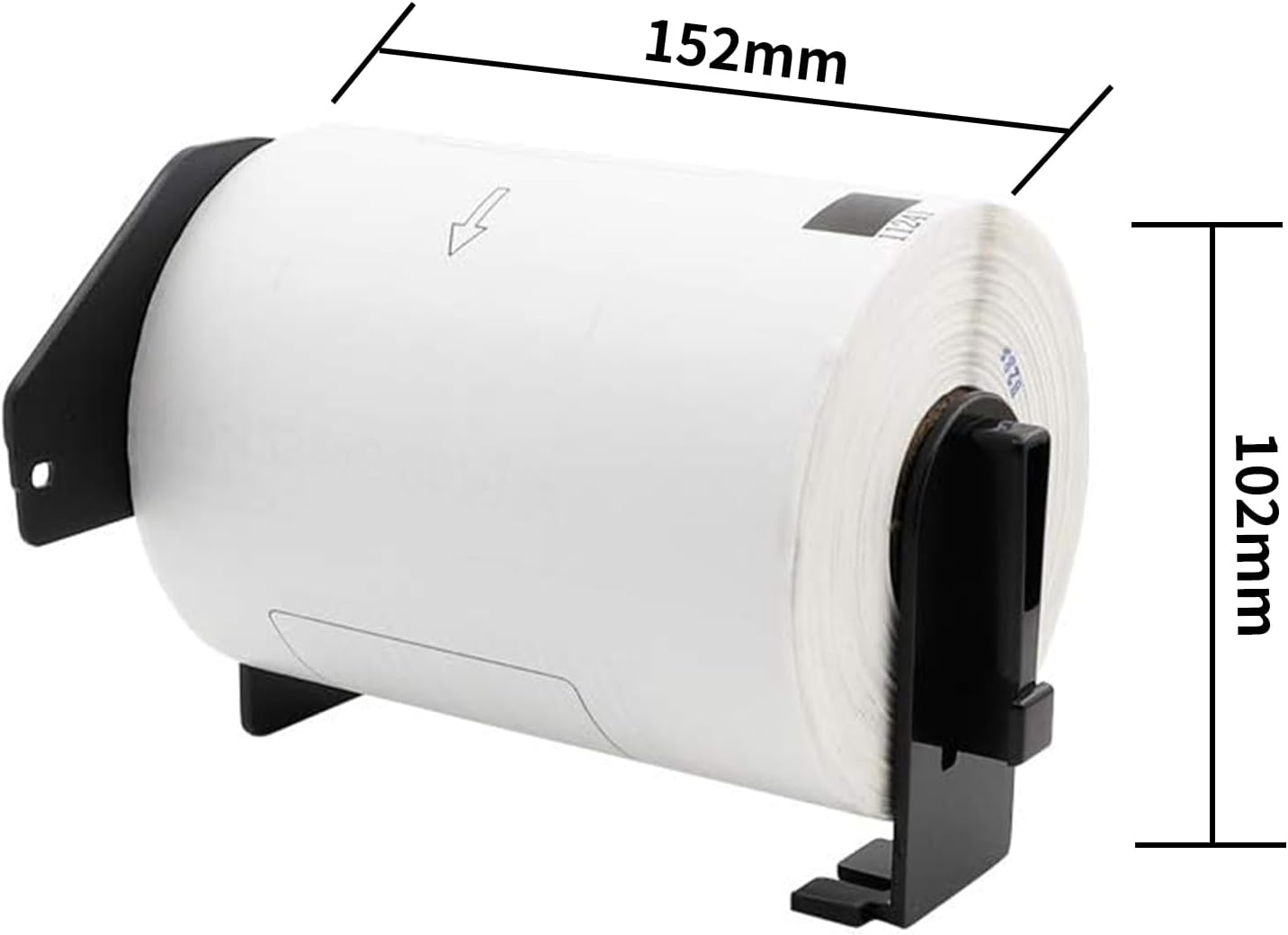 Label KINGDOM Replace for DK-1241 Die-Cut 4" x 6" Brother Large Shipping White Paper Labels (102 mm x 151 mm) 200/ Roll DK Labels for Brother QL-1110NWB (4 Roll + 1 Detachable Frame)