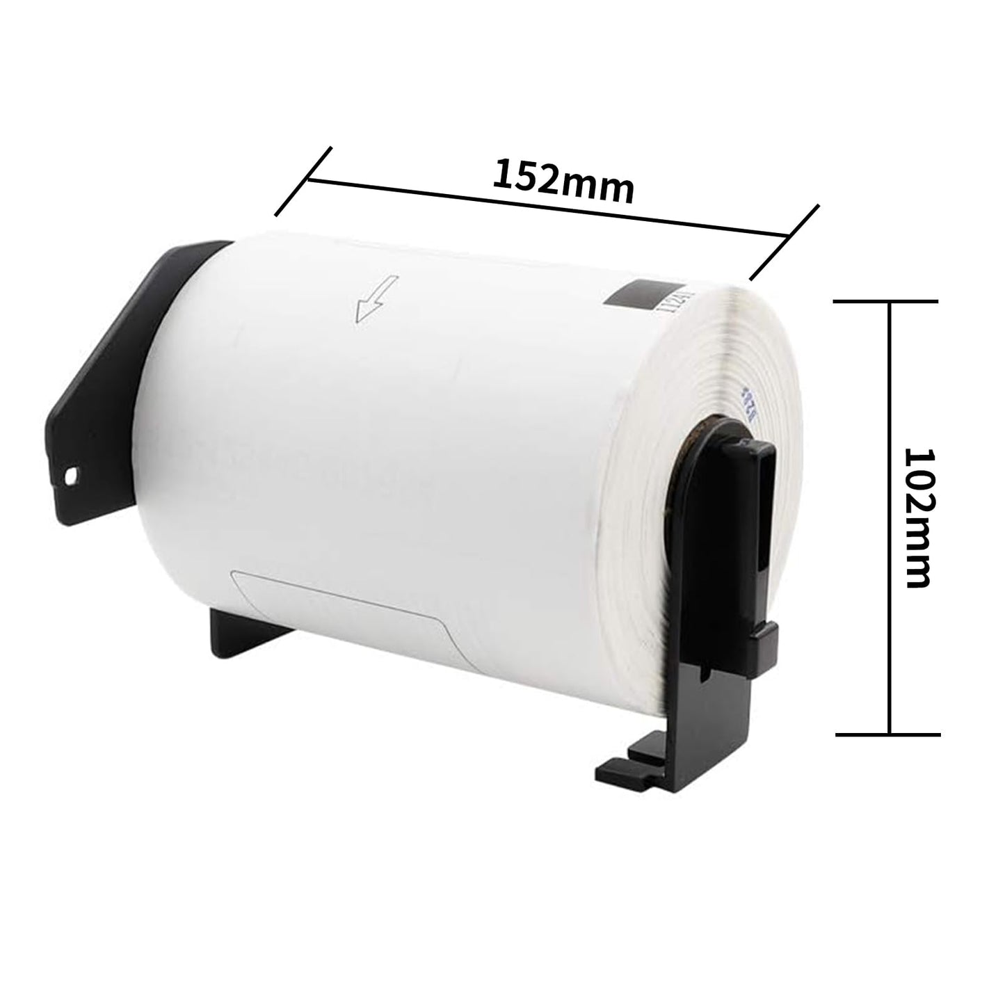 Label KINGDOM Replace for Brother DK-1241 Die-Cut Large Shipping Label, 4'' x 6'' (102 mm x 151 mm) 200/Roll for Thermal QL-1100 QL-1110NWB Label Printer (3 Paper Roll+1 Reusable Cartridge)