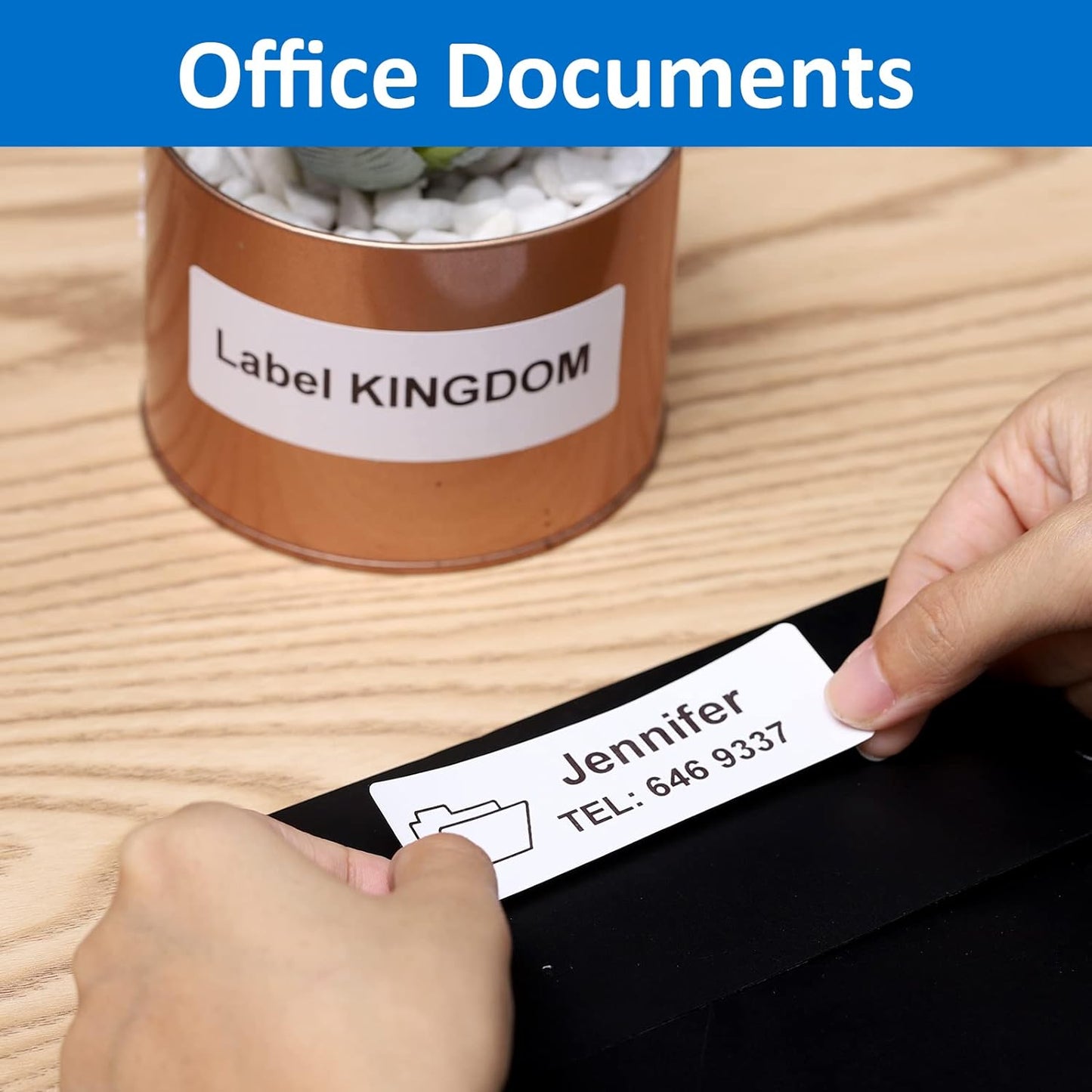Label KINGDOM Replace for DK-1201 (1.1" x 3.5") Standard Address Labels for Brother QL 800 820NWB 700 Label Printers, Die-Cut 29mm x 90mm, 400 Labels/Roll, 1 Frame+12 Rolls