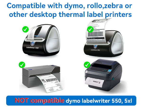 Label KINGDOM 12 Rolls 2-5/16" x 4" Thermal Labels Replace for DYMO 30256 Address Barcode Labels for DYMO Label Writer 450 Twin Turbo, 4XL Desktop Printers
