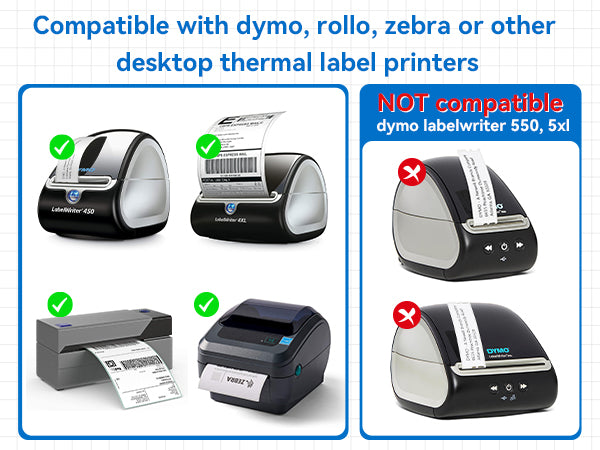 Label KINGDOM 12 Rolls 2-5/16" x 4" Thermal Labels Replace for DYMO 30256 Address Barcode Labels for DYMO Label Writer 450 Twin Turbo, 4XL Desktop Printers