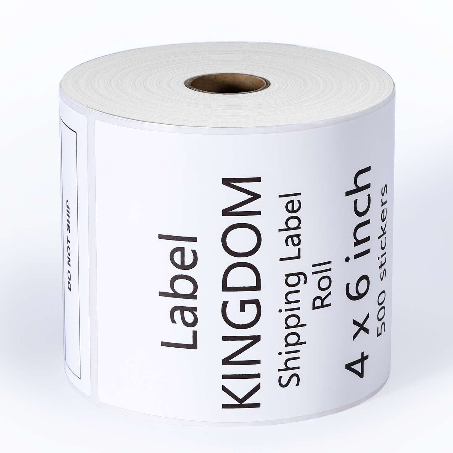 Label KINGDOM 4 x 6 Inch Direct Thermal Shipping Label Roll, 500 Sheets for Rollo Zebra Munbyn or Other Thermal Printer Used on FedEx, USPS, UPS, DHL for Address Label, 1 Roll